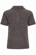 ICHI Ihdasila Dark Grey Polo Πουλόβερ