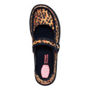 HEY DUDE Wendy Jane Washed Twill Leopard Mary Janes