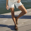 HEY DUDE Wendy Jane Washed Twill Leopard Mary Janes