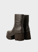 PALOMA BARCELÓ Hanne Nappalux Brown Ankle Boots