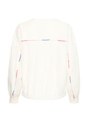 ICHI Ihlysse Λευκό Πουκάμισο με Πολύχρωμες Ραφές