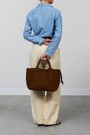 KAFFE Rachel Leather Jacket Brown