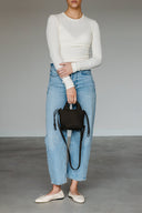 KAFFE Rachel Leather Jacket Brown