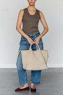 KAFFE Rachel Leather Jacket Brown