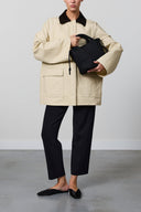 KAFFE Rachel Leather Jacket Brown