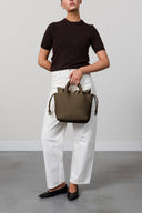 KAFFE Rachel Leather Jacket Brown