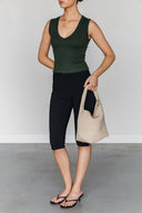 KAFFE Rachel Leather Jacket Brown