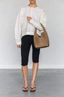 KAFFE Rachel Leather Jacket Brown