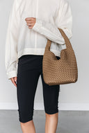 KAFFE Rachel Leather Jacket Brown