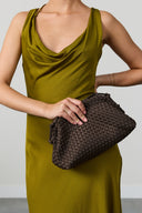 KAFFE Rachel Leather Jacket Brown