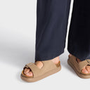 SCHOLL Noelle Chunky Dark Beige Σανδάλια