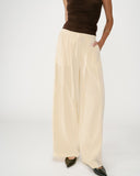 GRACE & MILA Wally Yellow Linen Trousers