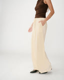 GRACE & MILA Wally Yellow Linen Trousers