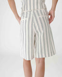 GRACE & MILA Wello Striped Bermuda Shorts
