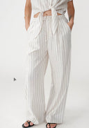 GRACE & MILA Weston Striped Linen Trousers