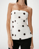 GRACE & MILA Wixie Polka Dot Top