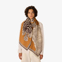 INOUI EDITIONS 100 Cotton Vague Golden Brown Φουλάρι