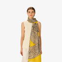 INOUI EDITIONS 100 Cotton Caracat Yellow Φουλάρι