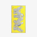 INOUI EDITIONS 100 Cotton Caracat Yellow Φουλάρι