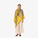 INOUI EDITIONS 100 Cotton Caracat Yellow Φουλάρι