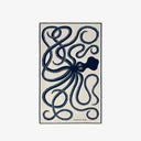 INOUI EDITIONS Octopus 100 Blue Πετσέτα Θαλάσσης
