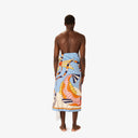 INOUI EDITIONS Fouta 100 Cerfs Volants Orange Πετσέτα Θαλάσσης