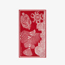 INOUI EDITIONS Poseidon Red Πετσέτα Θαλάσσης