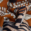 INOUI EDITIONS 100 Cotton Neptune Golden Brown Φουλάρι