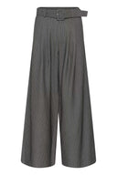 MY ESSENTIAL WARDROBE 23 The Pinstriped High Γκρι Παντελόνι