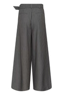 MY ESSENTIAL WARDROBE 23 The Pinstriped High Γκρι Παντελόνι