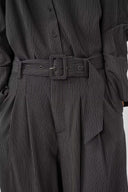 MY ESSENTIAL WARDROBE 23 The Pinstriped High Γκρι Παντελόνι