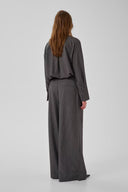 MY ESSENTIAL WARDROBE 23 The Pinstriped High Γκρι Παντελόνι