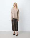 GRACE & MILA Salvador V-neck Sable Πουλόβερ