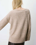 GRACE & MILA Salvador V-neck Sable Πουλόβερ