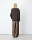 GRACE & MILA Salvador V-Neck Chocolate Πουλόβερ