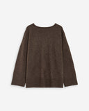 GRACE & MILA Salvador V-Neck Chocolate Πουλόβερ