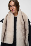 InWear Zabelleiw Stripe Γούνινο Κασκόλ