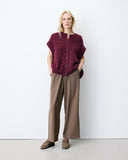 GRACE & MILA Addison Aubergine Ζακέτα