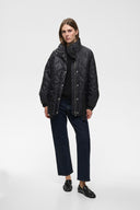 InWear Houstoniw Μαύρο Μπουφάν με Ζώνη