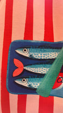 Sardines Ριγέ Τσάντα Παραλίας