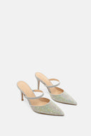 TWENTY FOURHAITCH Ios Boreal Sabot Mule with Rhinestones