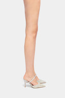 TWENTY FOURHAITCH Ios Boreal Sabot Mule with Rhinestones