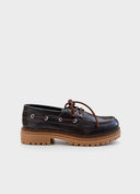 KMB Sailor Δερμάτινα Loafers Καφέ