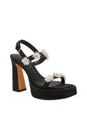 KATY PERRY The Steady Flower Black Sandals