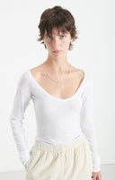 AMERICAN VINTAGE Massachusetts Blanc Μπλούζα
