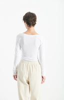 AMERICAN VINTAGE Massachusetts Blanc Μπλούζα