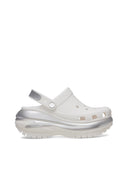 CROCS Mega Crush Metallic Clog White - Silver