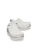 CROCS Mega Crush Metallic Clog White - Silver