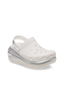 CROCS Mega Crush Metallic Clog White - Silver
