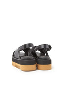 PALOMA BARCELÓ Nica Baby Calf Black Platforms 